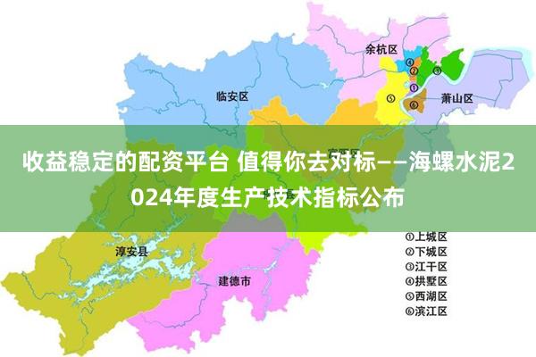 收益稳定的配资平台 值得你去对标——海螺水泥2024年度生产技术指标公布
