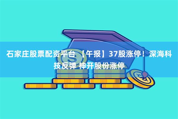 石家庄股票配资平台 【午报】37股涨停！深海科技反弹 神开股份涨停