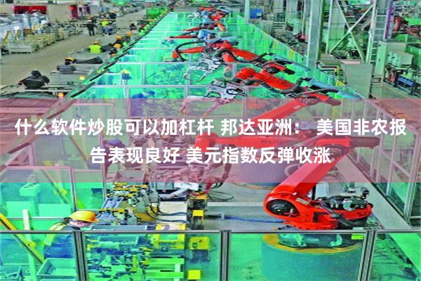 什么软件炒股可以加杠杆 邦达亚洲： 美国非农报告表现良好 美元指数反弹收涨