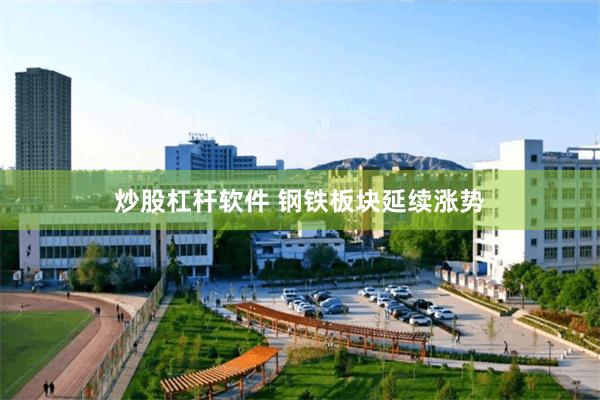 炒股杠杆软件 钢铁板块延续涨势